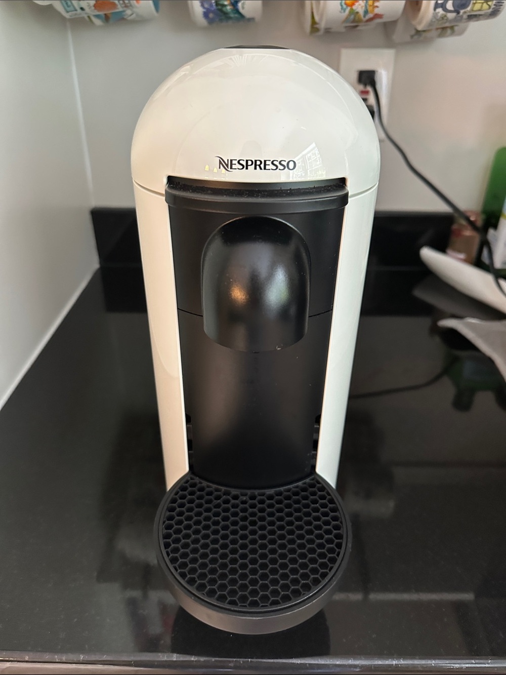 Nespresso White and Black Espresso Pod Machine